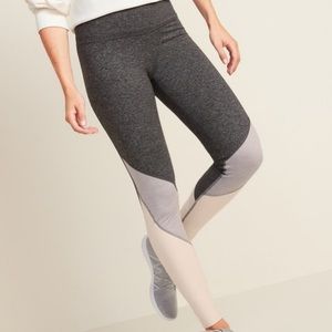 Old Navy Color Block Fleece Leggings